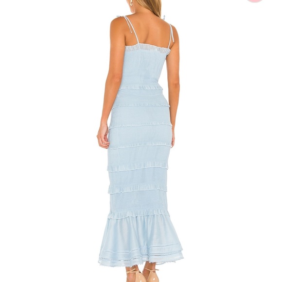 V.Chapman Geranium Dress in Cashmere Blue, Size 0 - Picture 3 of 6